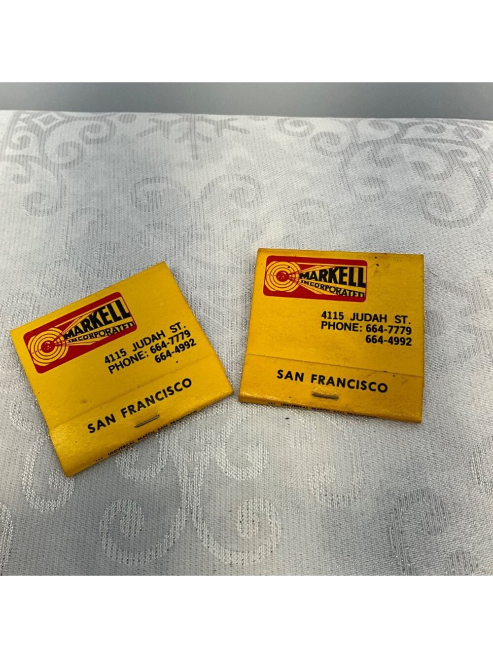 Vintage Markell San Francisco Matchbook Covers Dri-Fire Target Design Collectibl